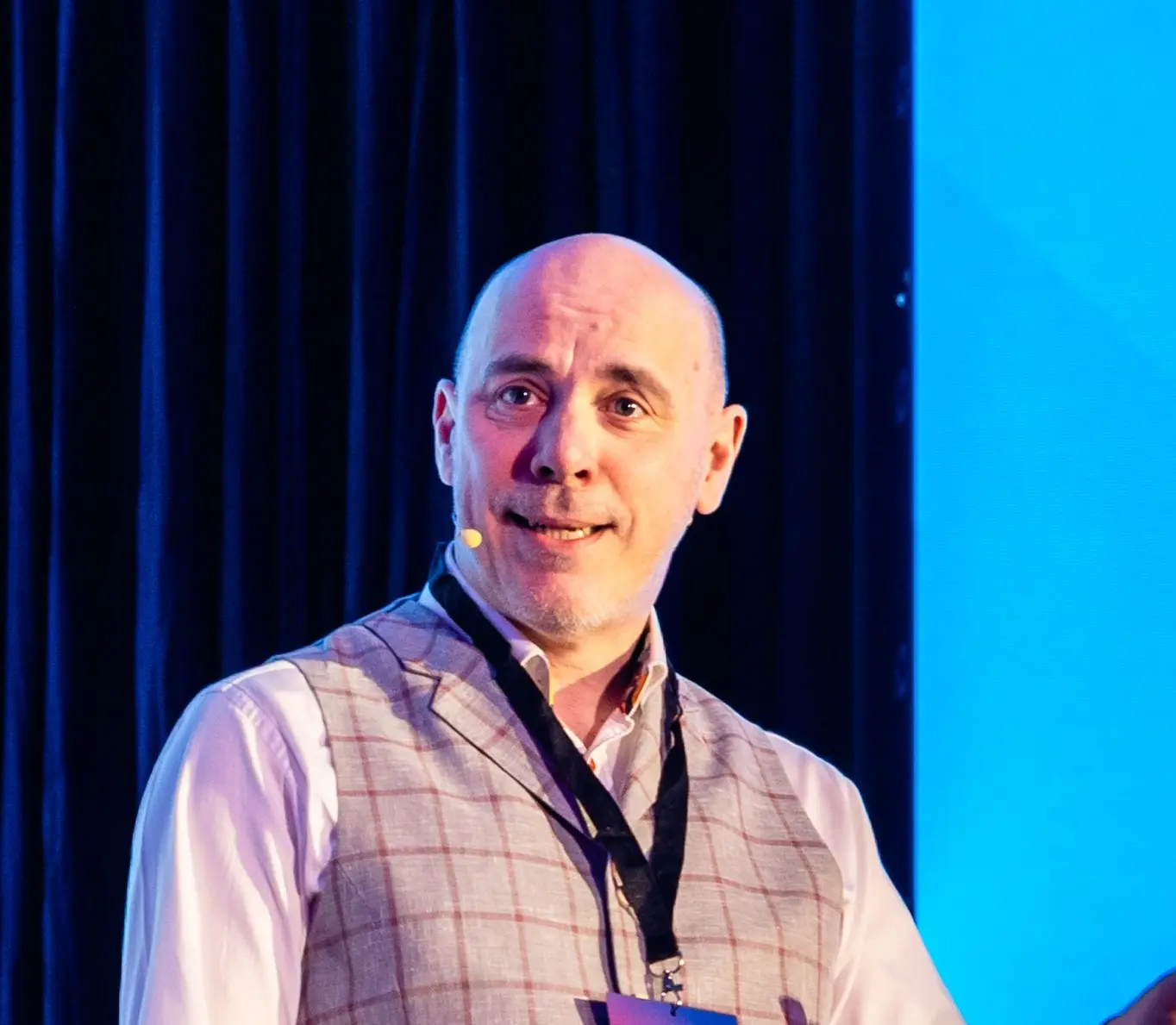 Scott Hunter speaking at an event